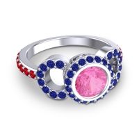 Halo Bezel Pave Dharman Ring