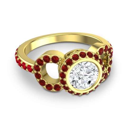 Halo Bezel Pave Dharman Ring