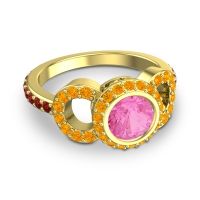 Halo Bezel Pave Dharman Ring
