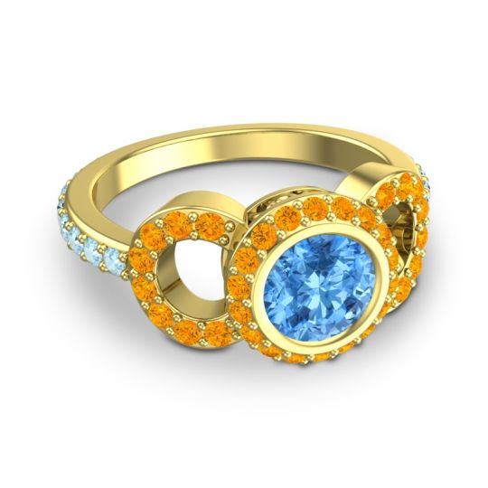 Halo Bezel Pave Dharman Ring