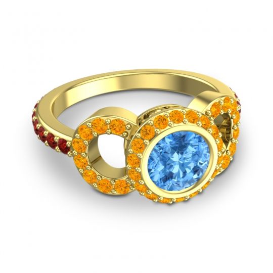 Halo Bezel Pave Dharman Ring