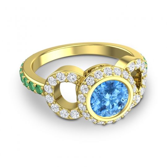 Halo Bezel Pave Dharman Ring