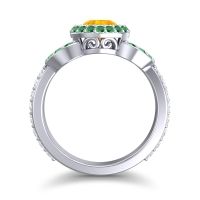 Halo Bezel Pave Dharman Ring