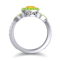 Halo Bezel Pave Dharman Ring