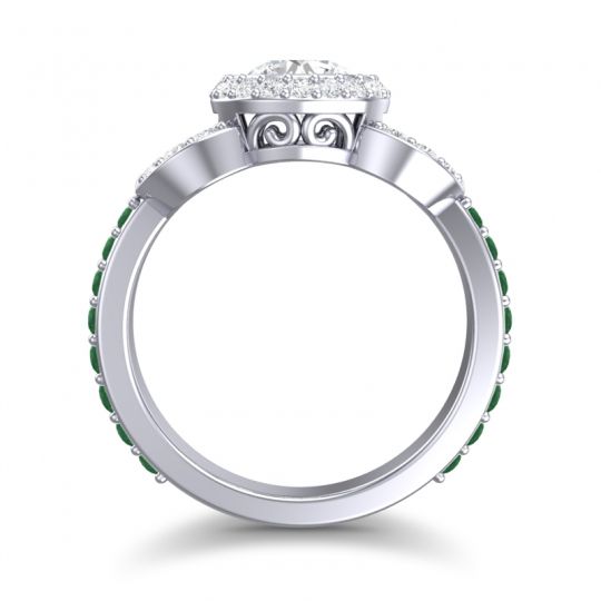 Halo Bezel Pave Dharman Ring