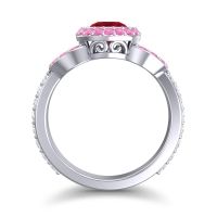 Halo Bezel Pave Dharman Ring