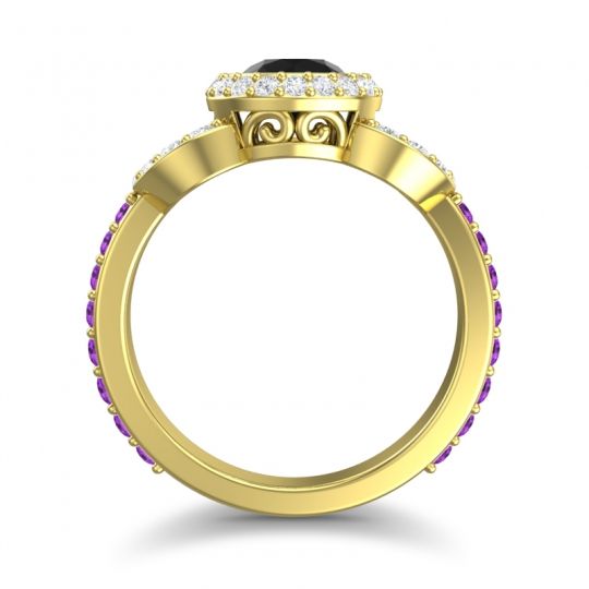 Halo Bezel Pave Dharman Ring