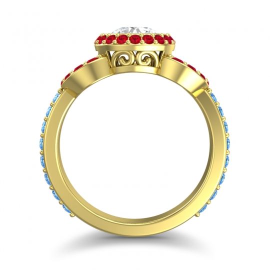 Halo Bezel Pave Dharman Ring