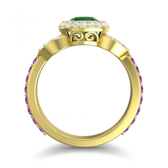 Halo Bezel Pave Dharman Ring