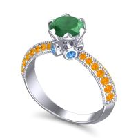 Modern Pave Rajazayya Ring