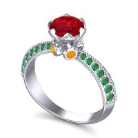 Modern Pave Rajazayya Ring