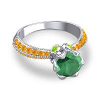 Modern Pave Rajazayya Ring