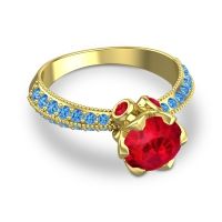 Modern Pave Rajazayya Ring