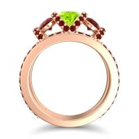 Three Stone Oval Pave Vapra Ring