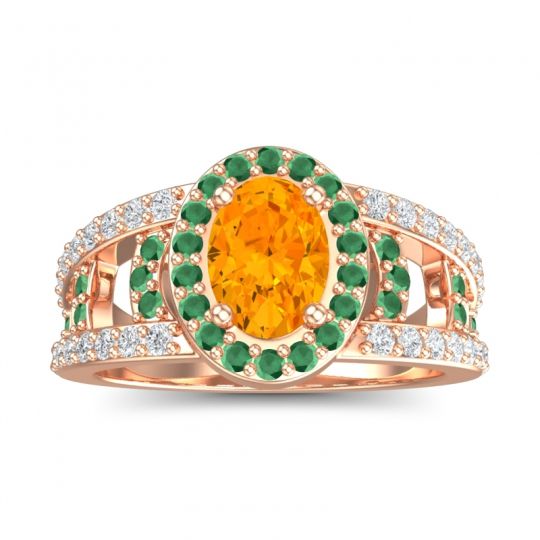 Halo Oval Pave Vilasati Ring