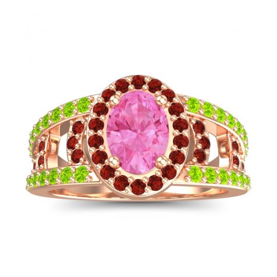 Halo Oval Pave Vilasati Ring