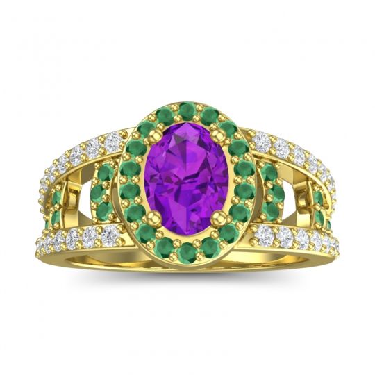Halo Oval Pave Vilasati Ring