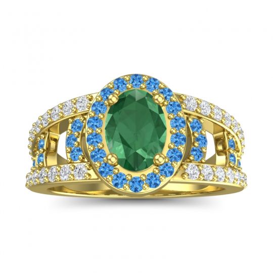 Halo Oval Pave Vilasati Ring