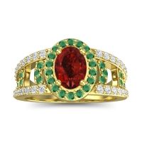 Halo Oval Pave Vilasati Ring