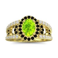 Halo Oval Pave Vilasati Ring