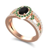 Halo Oval Pave Vilasati Ring