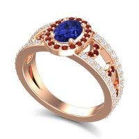 Halo Oval Pave Vilasati Ring