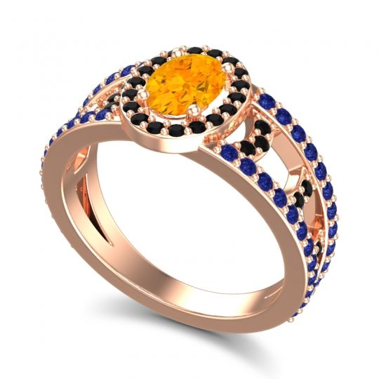 Halo Oval Pave Vilasati Ring
