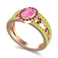 Halo Oval Pave Vilasati Ring