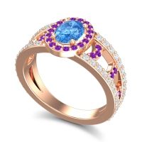 Halo Oval Pave Vilasati Ring