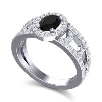 Halo Oval Pave Vilasati Ring