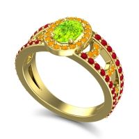 Halo Oval Pave Vilasati Ring