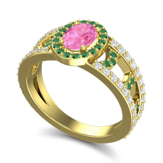 Halo Oval Pave Vilasati Ring