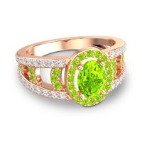 Halo Oval Pave Vilasati Ring