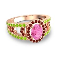 Halo Oval Pave Vilasati Ring