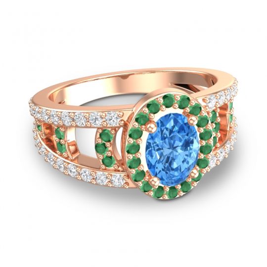 Halo Oval Pave Vilasati Ring