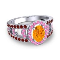 Halo Oval Pave Vilasati Ring