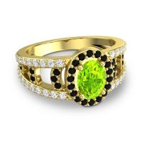 Halo Oval Pave Vilasati Ring