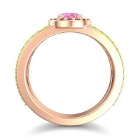 Halo Oval Pave Vilasati Ring