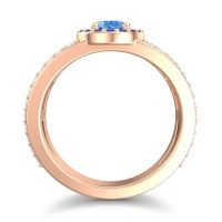 Halo Oval Pave Vilasati Ring