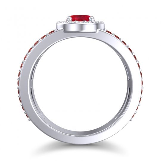 Halo Oval Pave Vilasati Ring