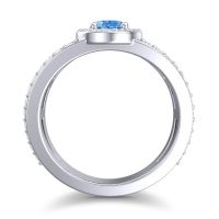 Halo Oval Pave Vilasati Ring