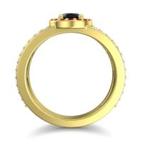 Halo Oval Pave Vilasati Ring