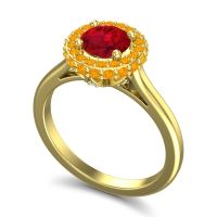 Ornate Halo Visaya Ring