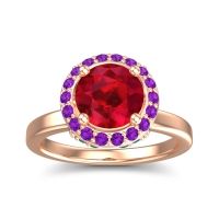 Halo Pave Ekala Ring