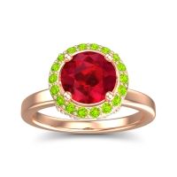 Halo Pave Ekala Ring