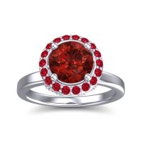 Halo Pave Ekala Ring
