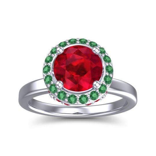 Halo Pave Ekala Ring