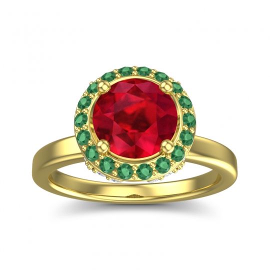 Halo Pave Ekala Ring