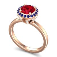 Halo Pave Ekala Ring