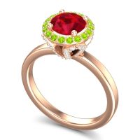 Halo Pave Ekala Ring